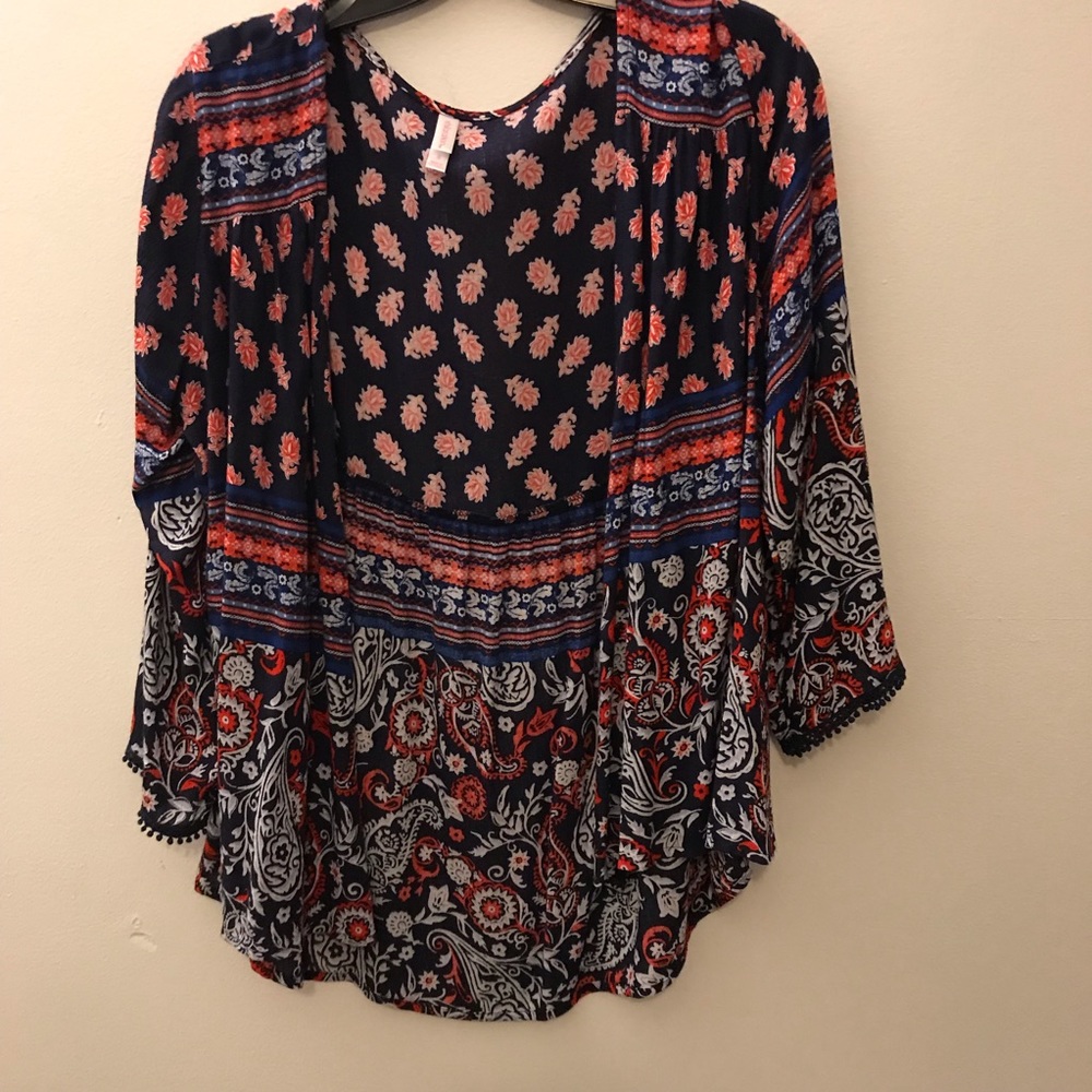 Pattern of blues kimono